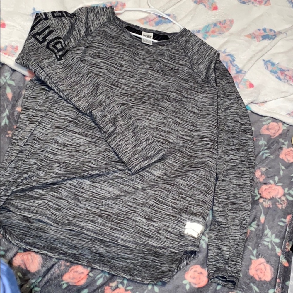 PINK long sleeve workout shirt